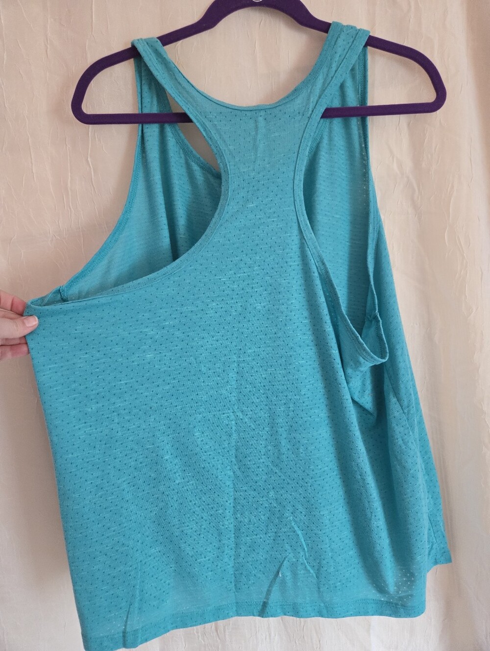 Athletic Works Teal Racerback Performance Tank - Picture 3 of 3